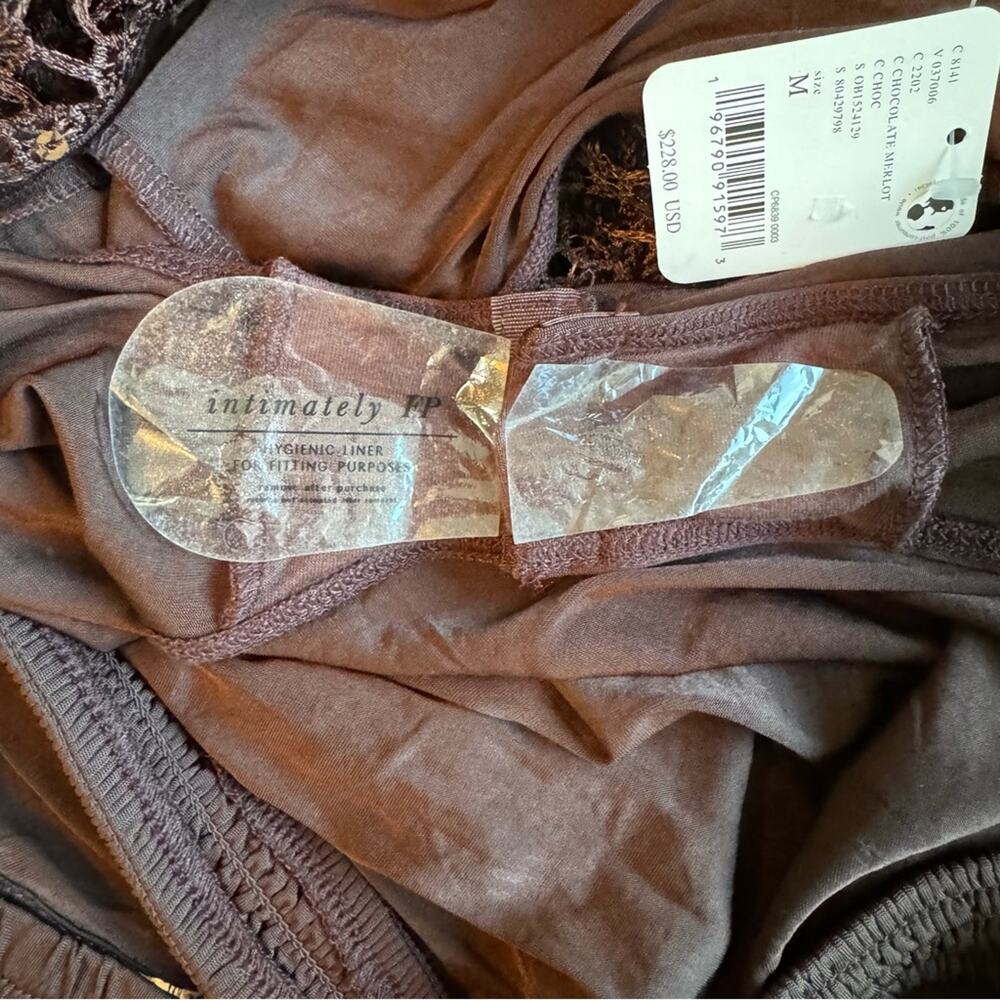 Free People Intimately NWT Smoke and Mirrors Slip Bodysuit Size M - Picture 4 of 12